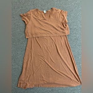 Old Navy Maternity & Nursing Dress - Size Large - burnt orange